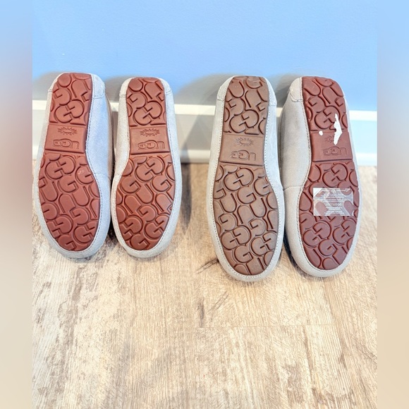 UGG Ainsley Slipper Gray Women's Slippers Suede & Shearling - Picture 5 of 15